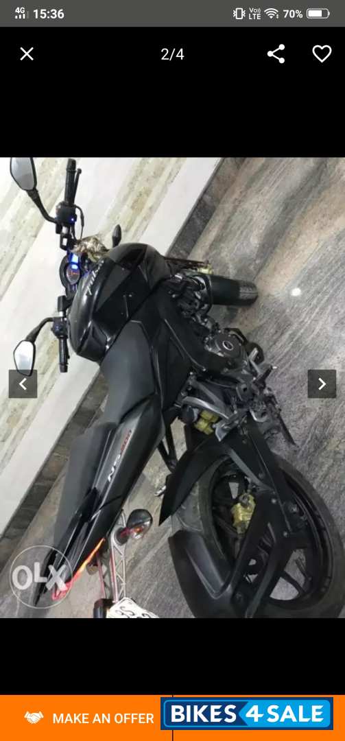 Silver Black Bajaj Pulsar 200 NS Silver Black Bajaj Pulsar 200 NS