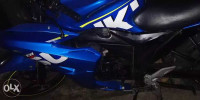 Blue Suzuki Gixxer SF