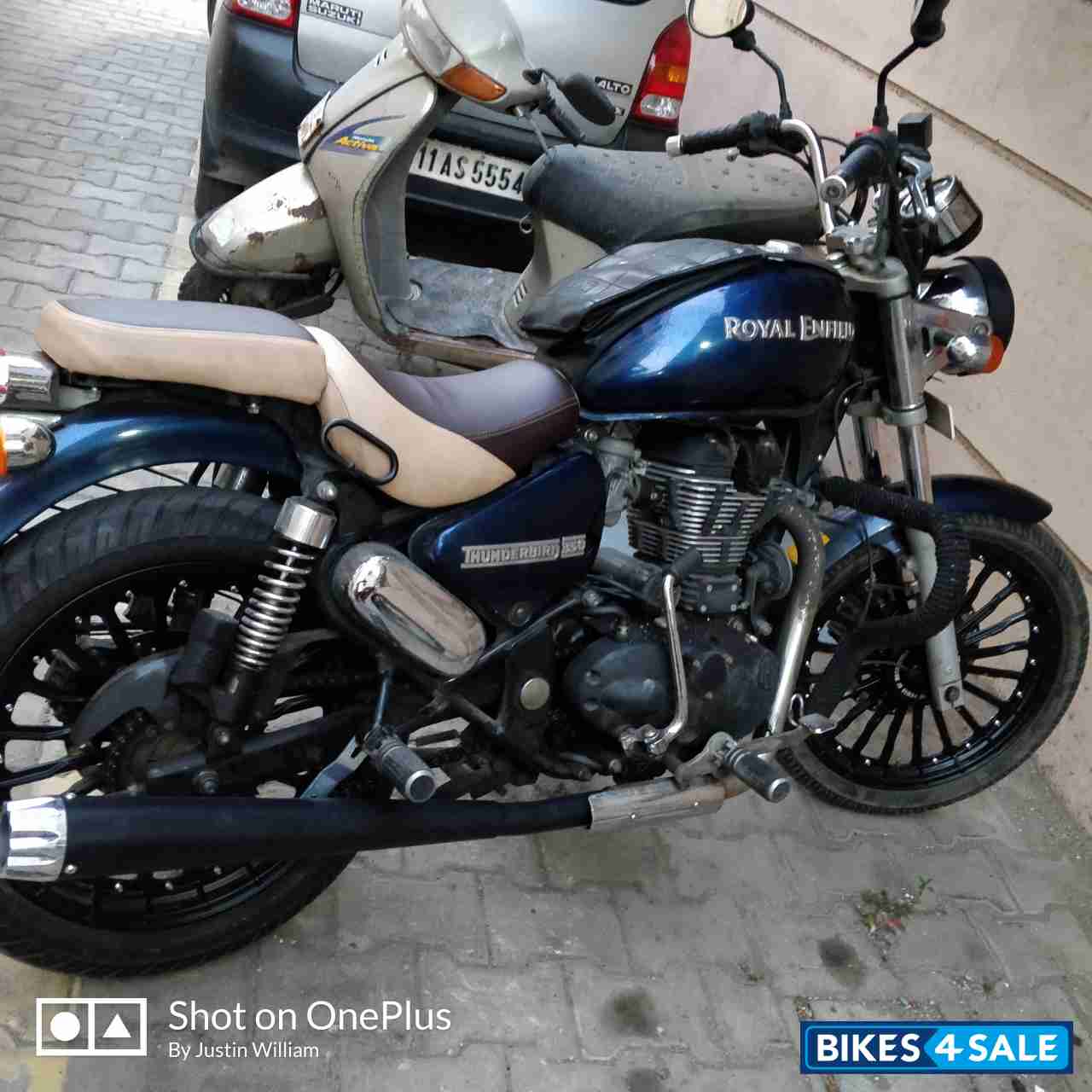 Marine Blue Royal Enfield Thunderbird 350