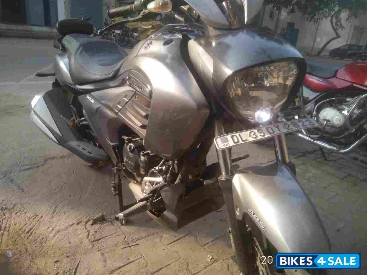Gray Black Suzuki Intruder 150