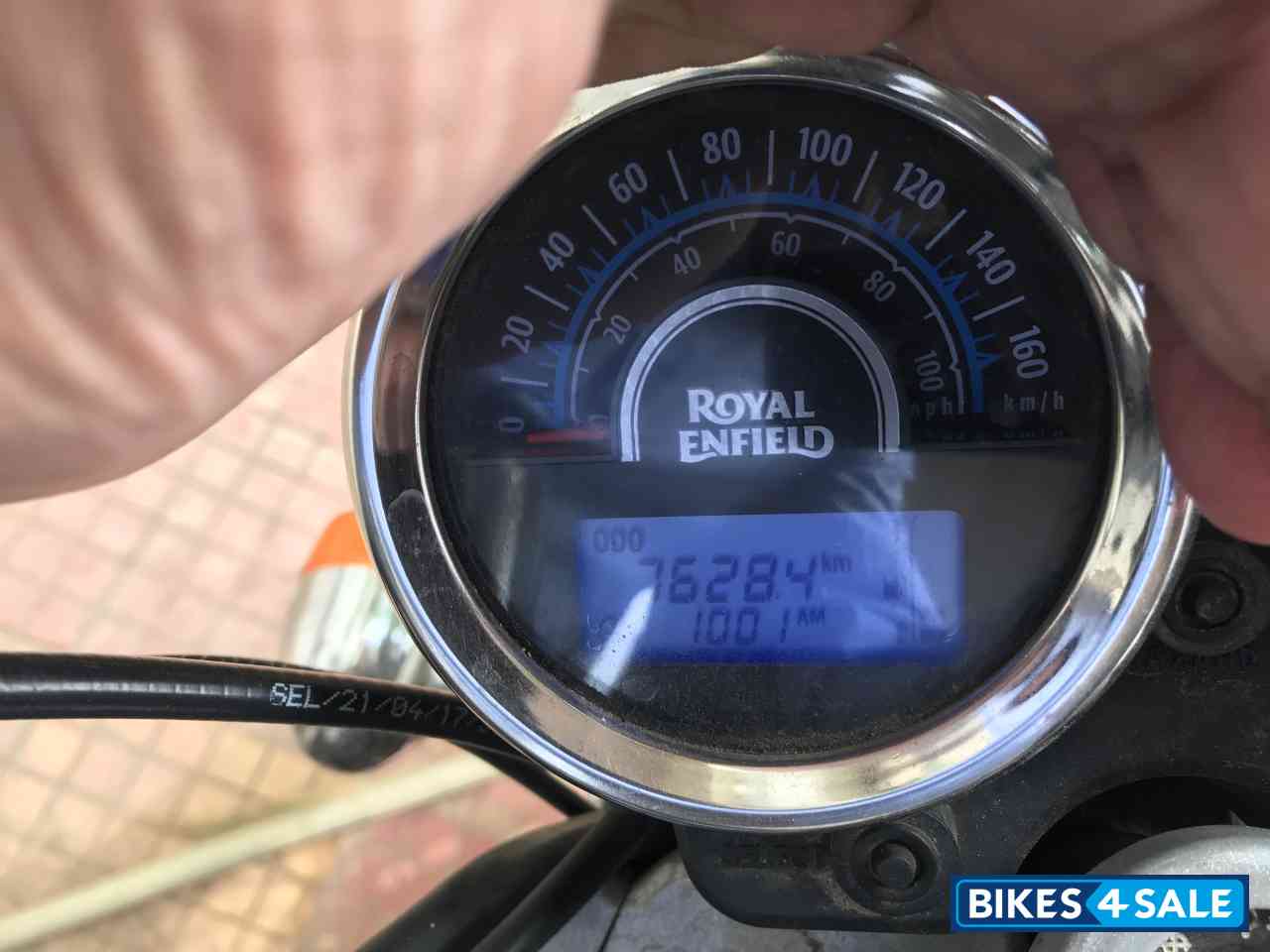 Marine Blue Royal Enfield Thunderbird 500