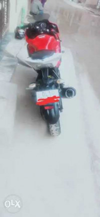 Red And White Yamaha YZF R15