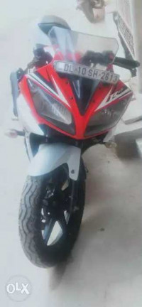 Red And White Yamaha YZF R15
