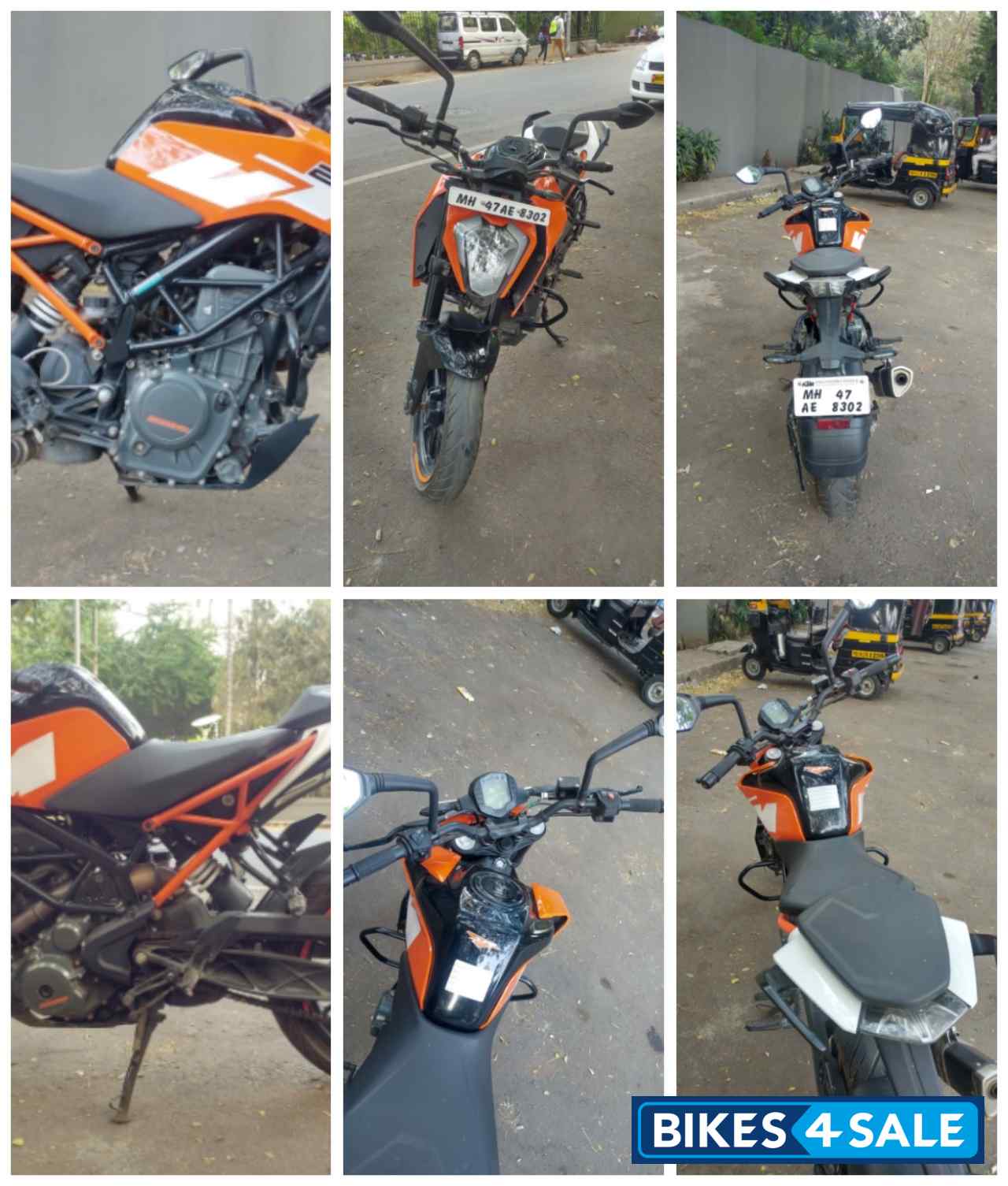 Orange KTM Duke 250