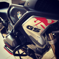 White With Graphics BMW R 1200 GS