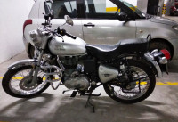Silver Royal Enfield Bullet Electra Twinspark