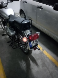 Silver Royal Enfield Bullet Electra Twinspark