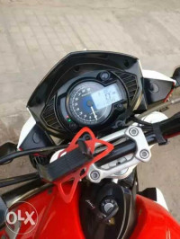 Red And White Mahindra Mojo XT 300