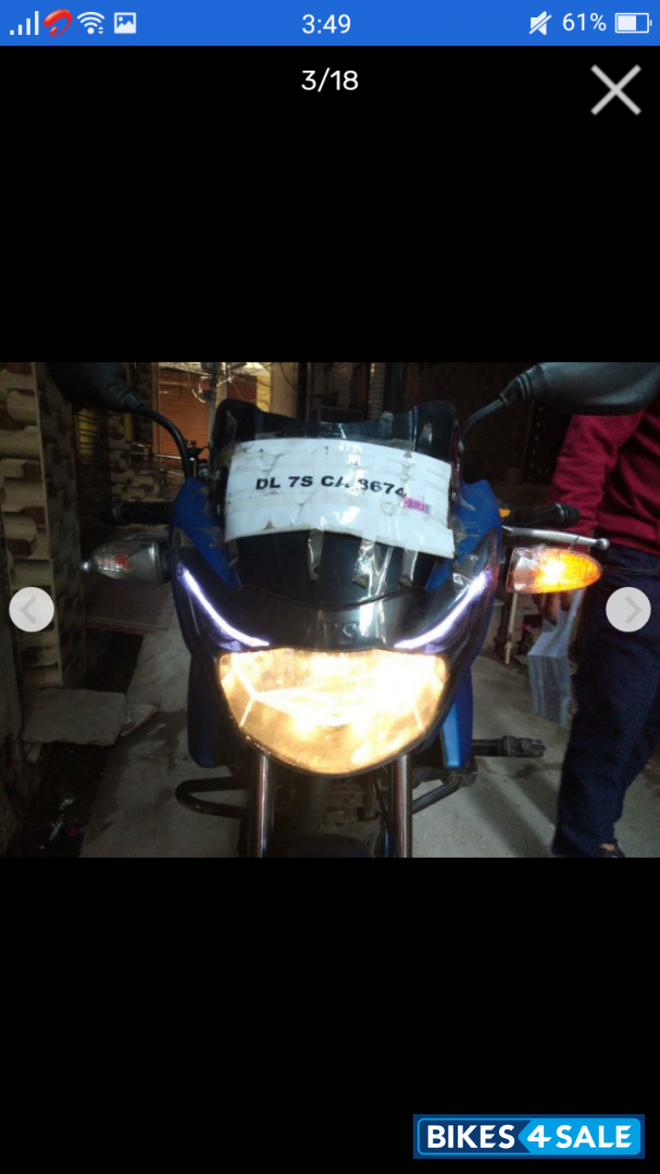 Blue TVS Apache RTR 180