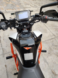 White KTM Duke 390
