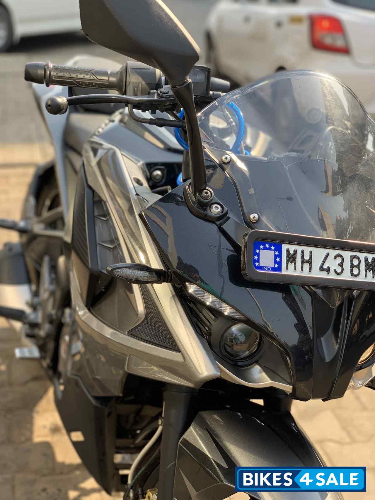 Gray Black Bajaj Pulsar RS 200 ABS