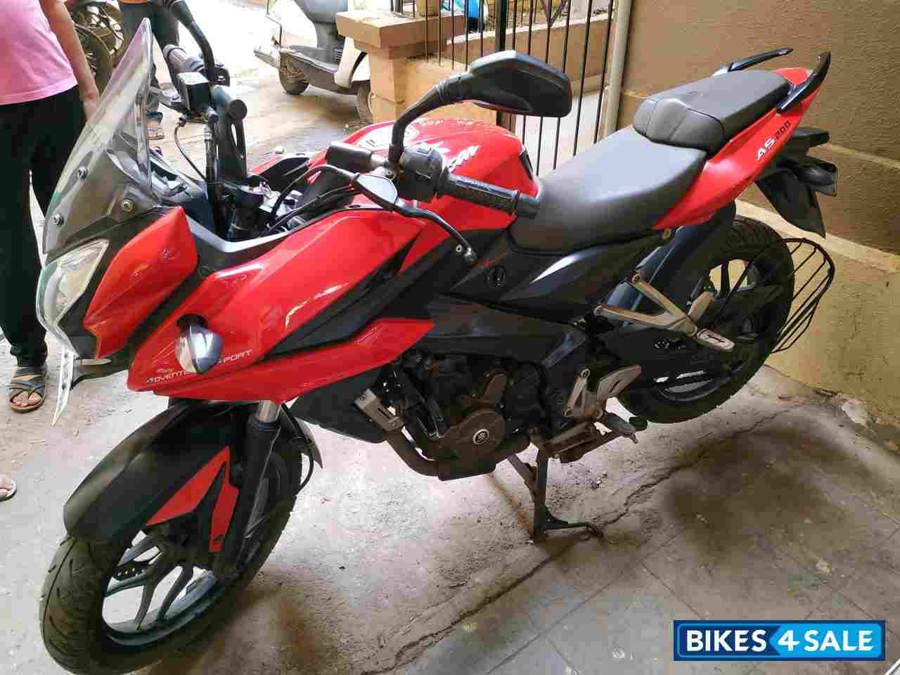 Red Bajaj Pulsar AS 200