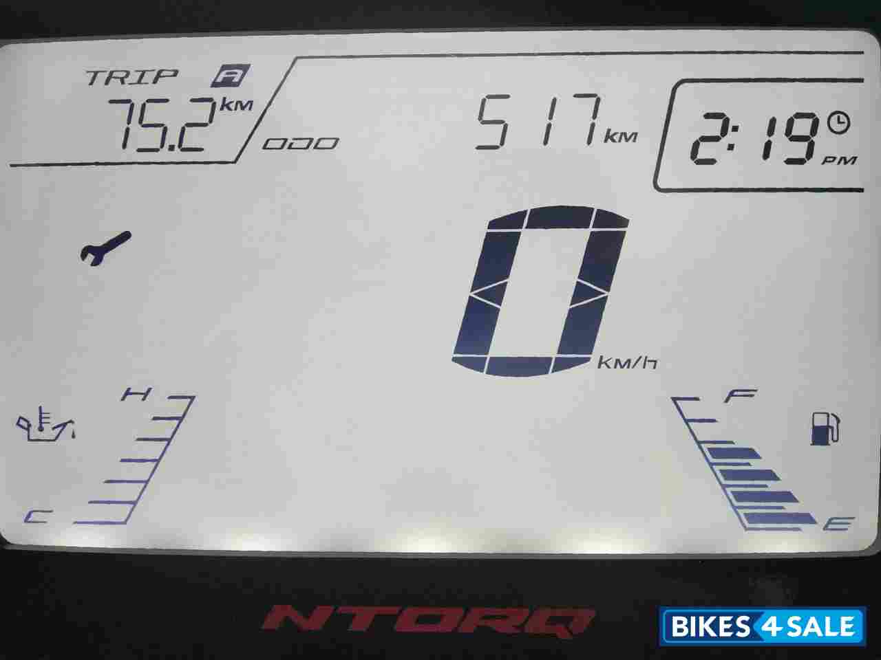 Metallic Gray TVS NTORQ 125