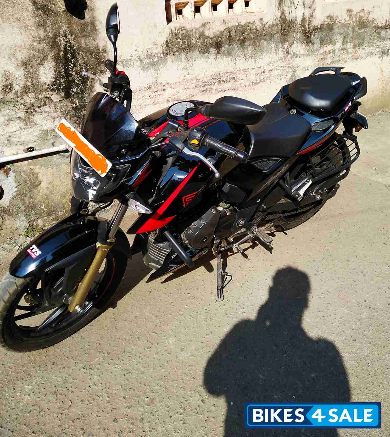 Black And Red TVS Apache RTR 200 4V ABS Race Edition 2.0