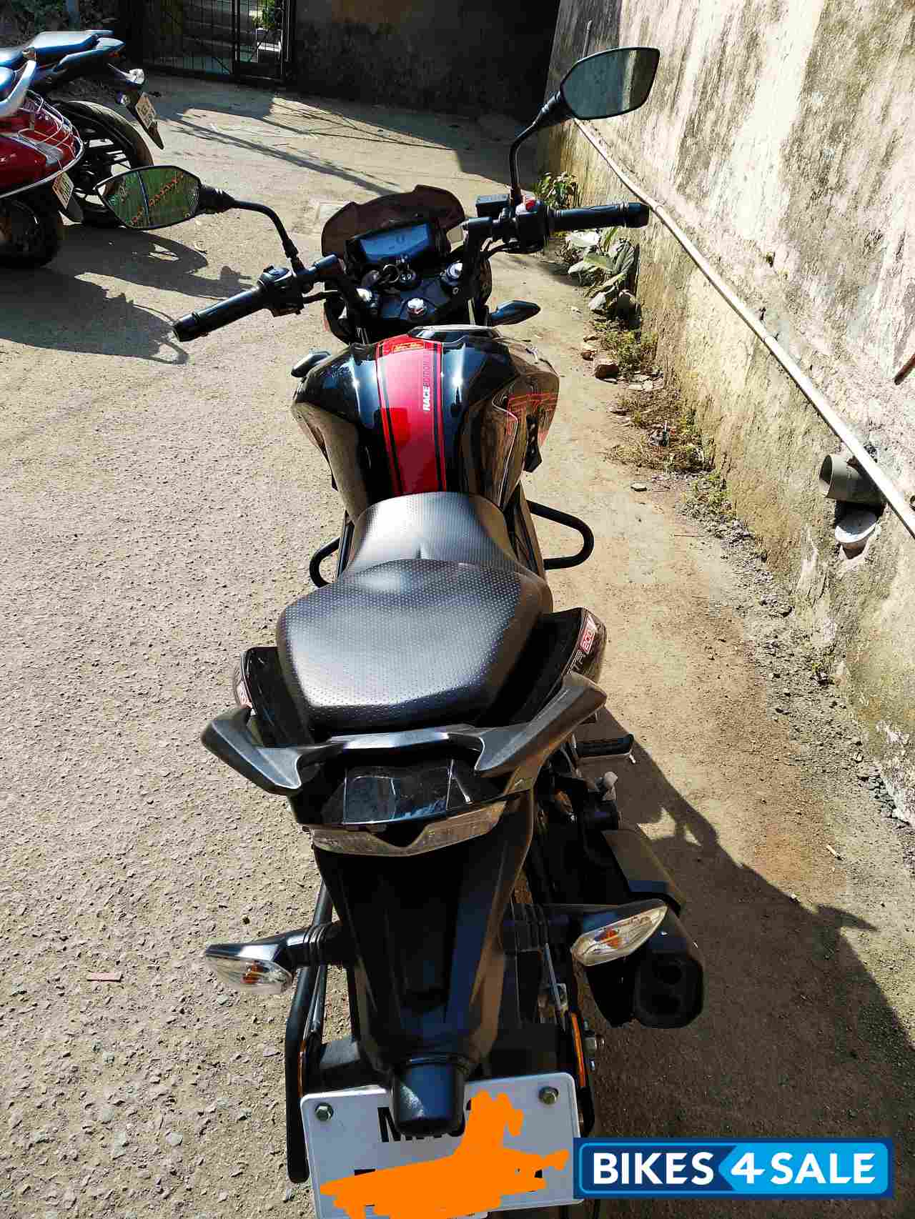 Black And Red TVS Apache RTR 200 4V ABS Race Edition 2.0