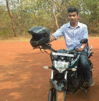 Viper Black (black & Neon Blue Yamaha FZ-S FI V2