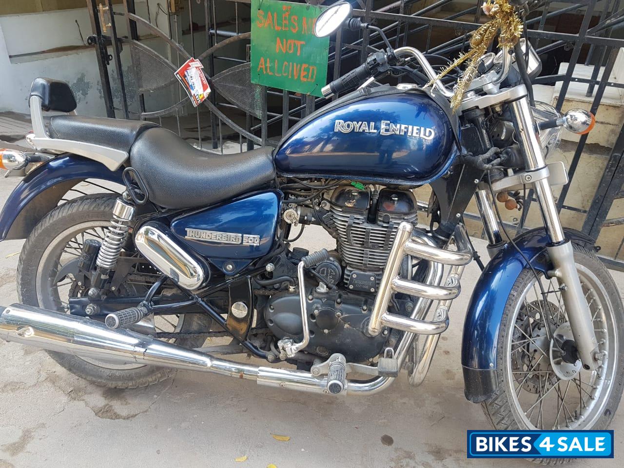 Marine Blue Royal Enfield Thunderbird 500