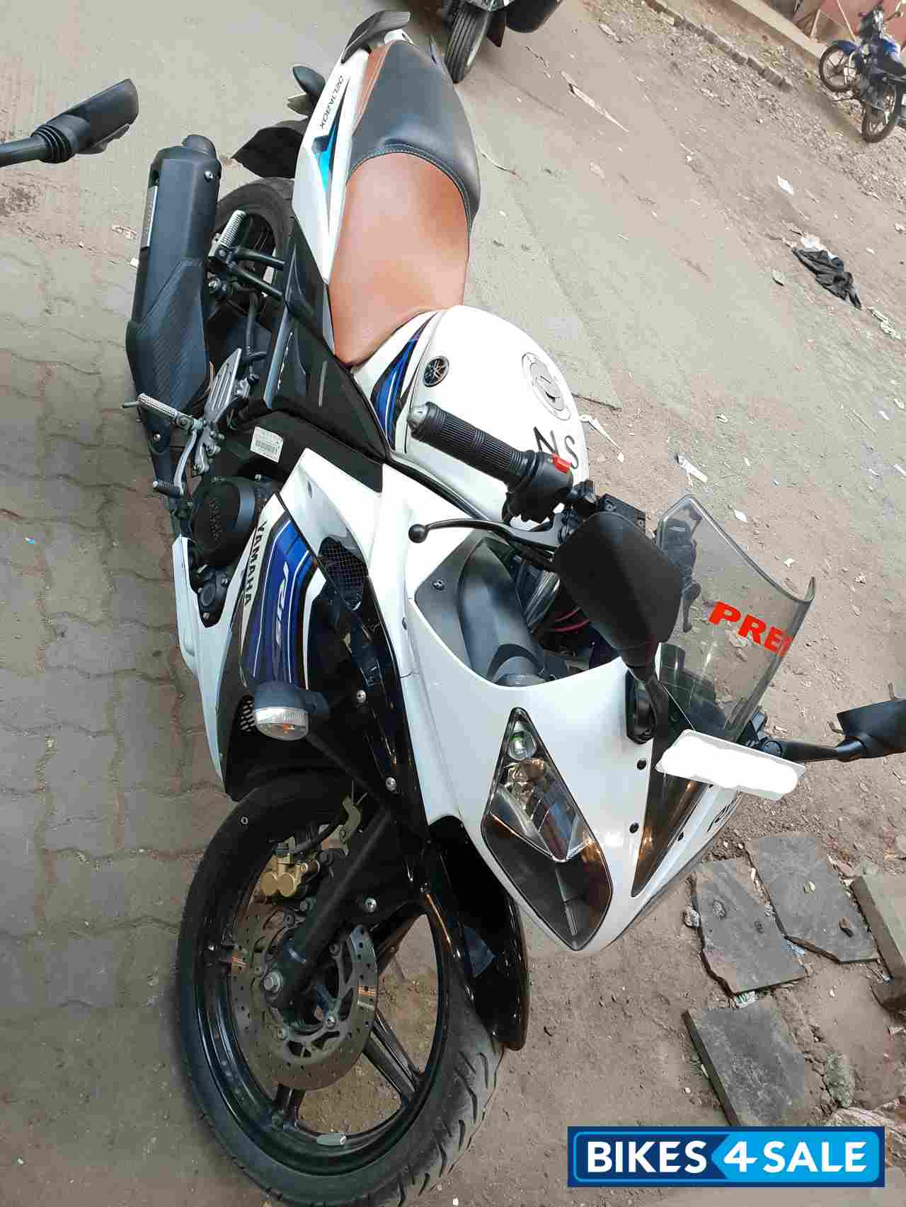 White Yamaha YZF R15 S