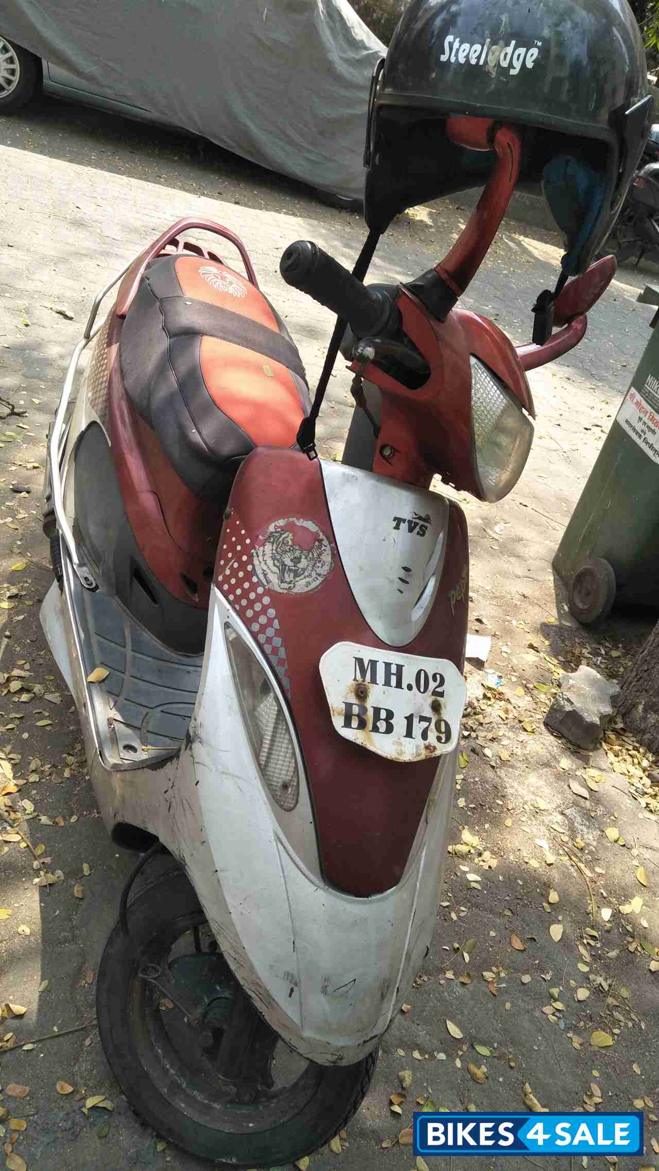 Red TVS Scooty Pep Plus