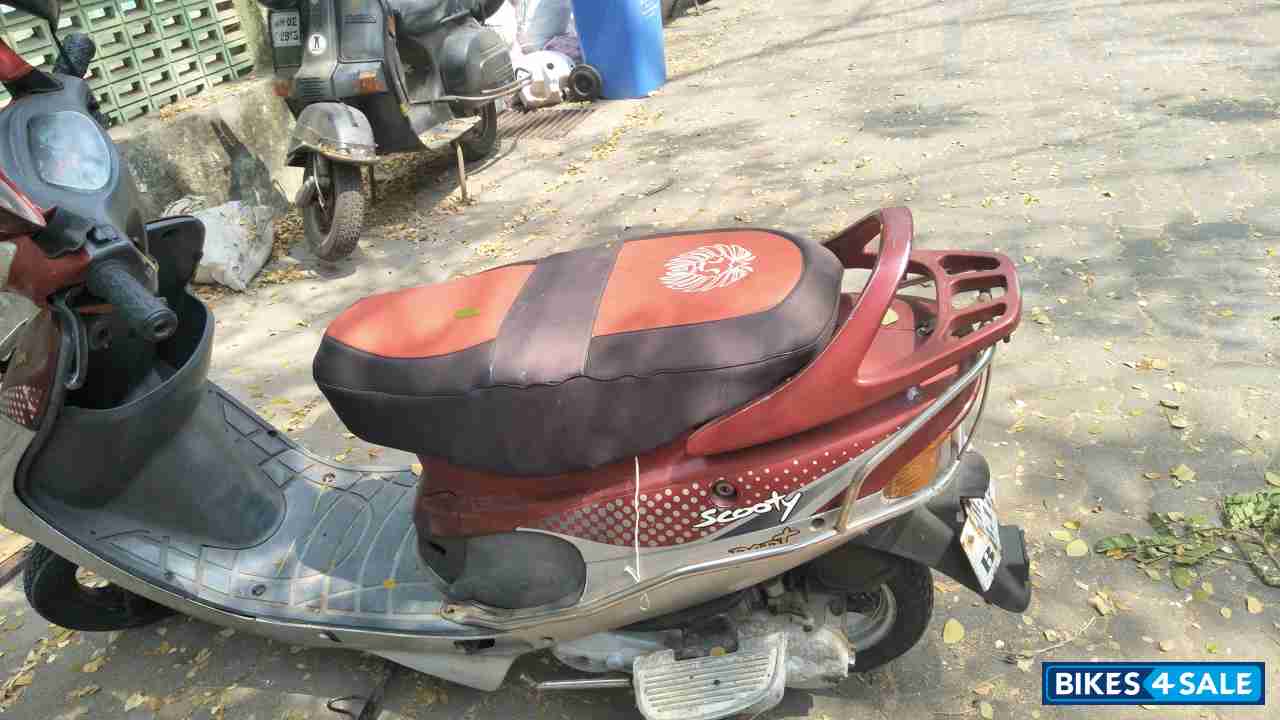 Red TVS Scooty Pep Plus