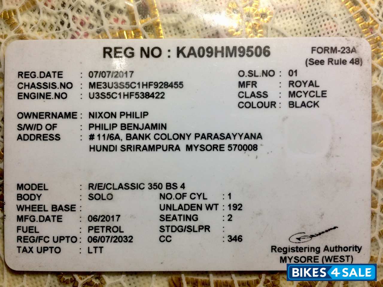 Black Royal Enfield Classic 350