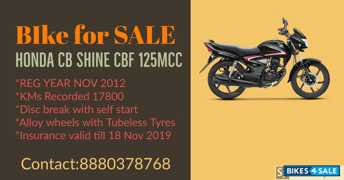 Black Honda CB Shine