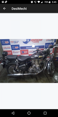 Green, Black And Chrome Royal Enfield Bullet Machismo A500