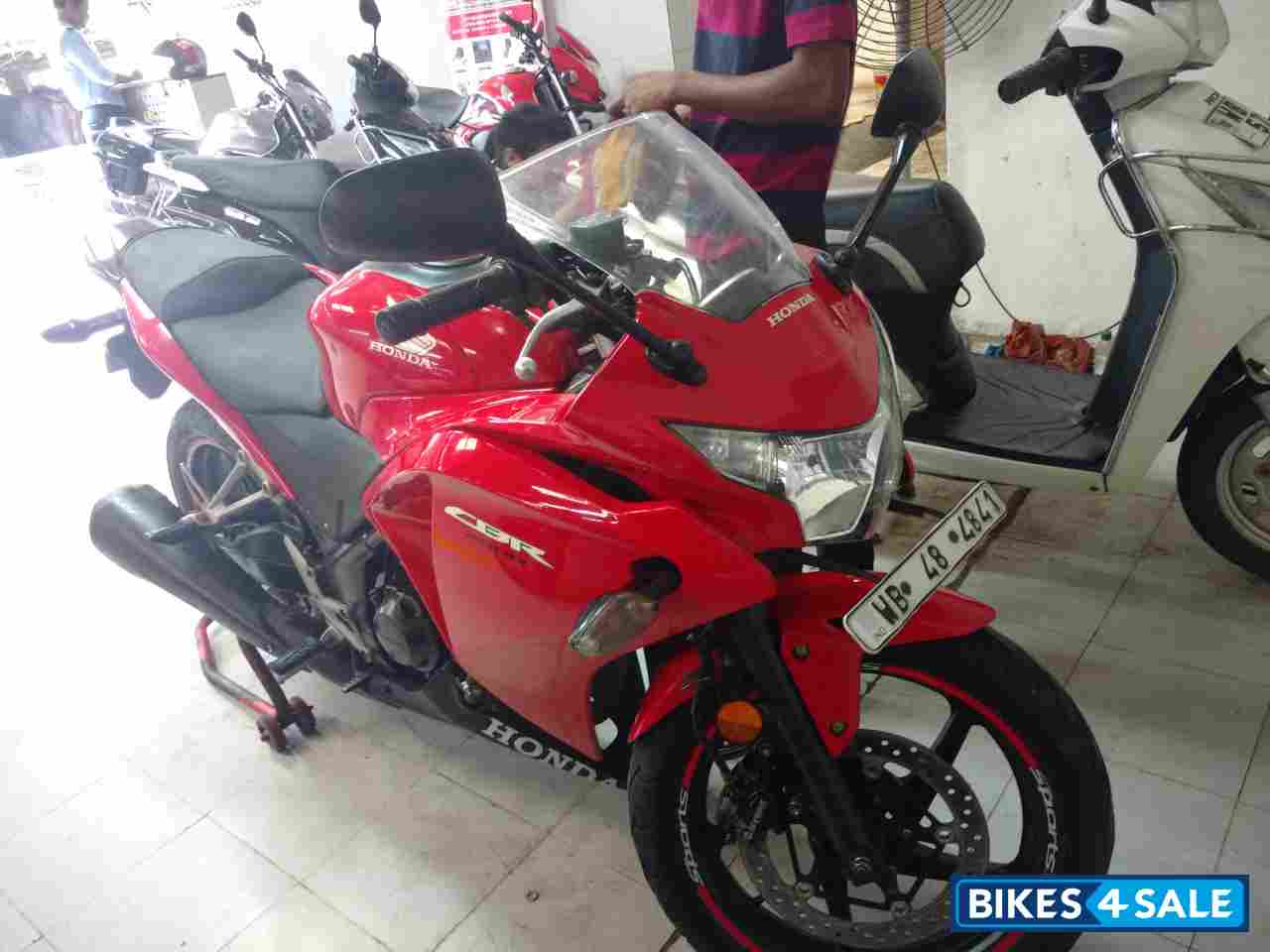 Sports Red Honda CBR 250R