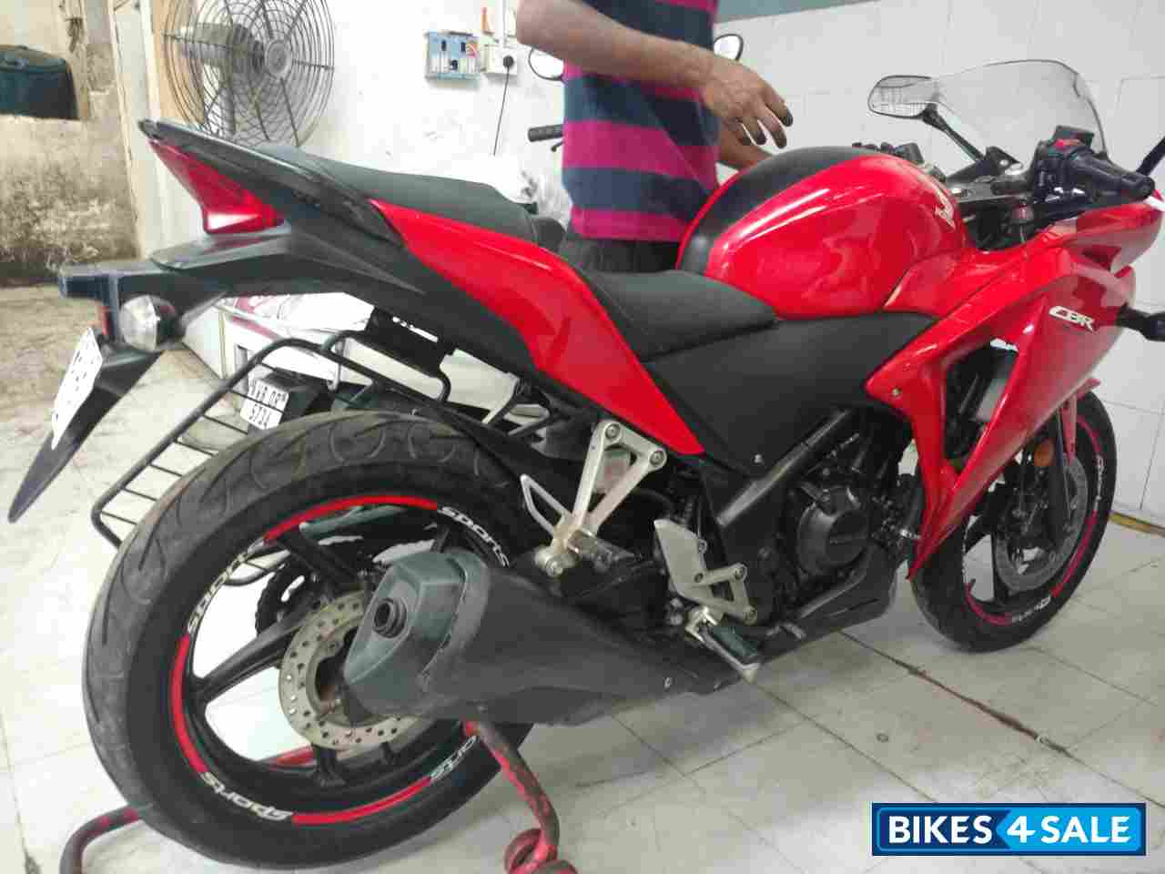 Sports Red Honda CBR 250R