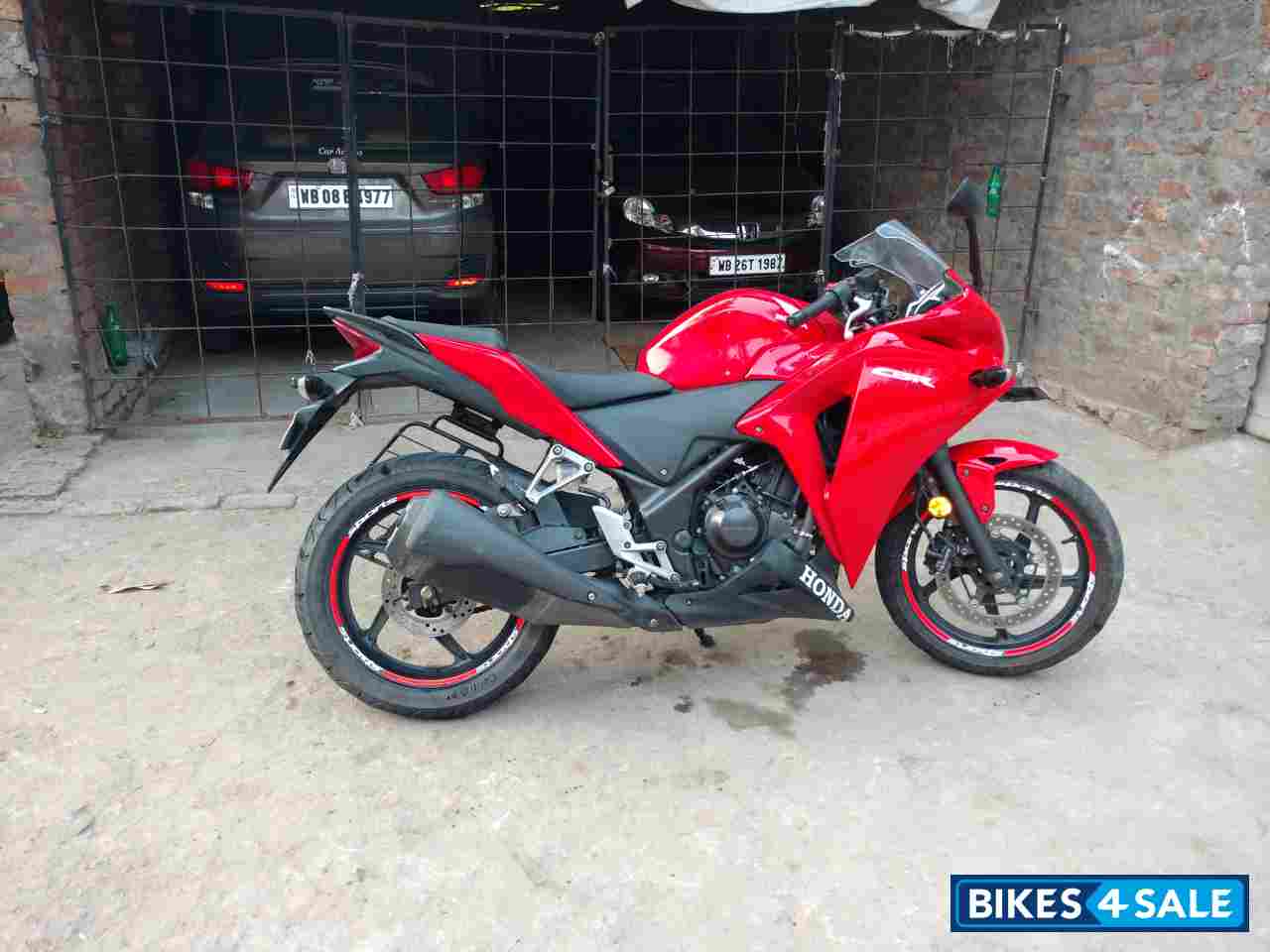 Sports Red Honda CBR 250R