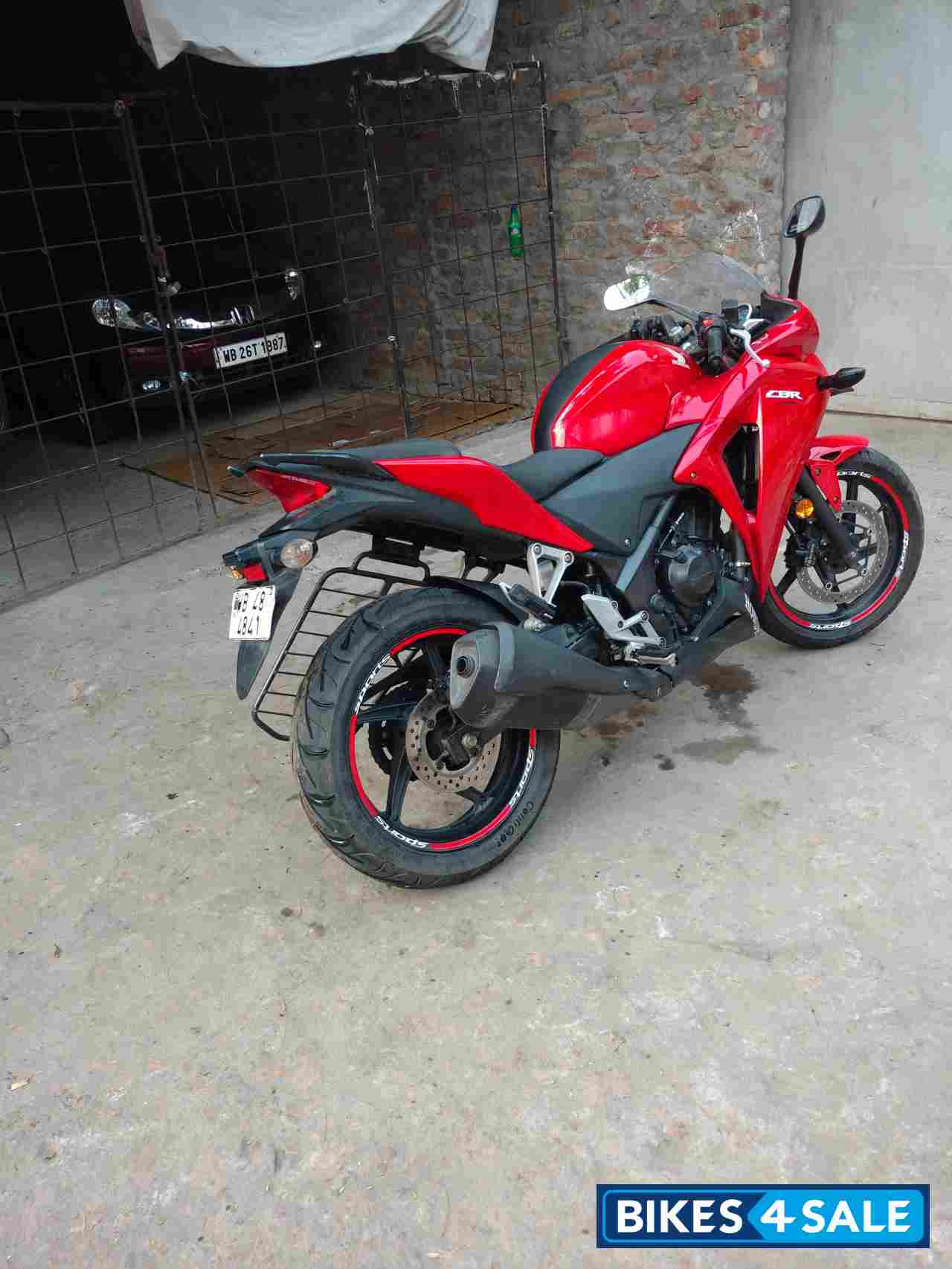 Sports Red Honda CBR 250R