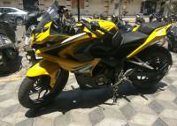 Yellow Bajaj Pulsar RS 200 ABS
