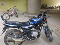 Black Blue Bajaj Discover 125