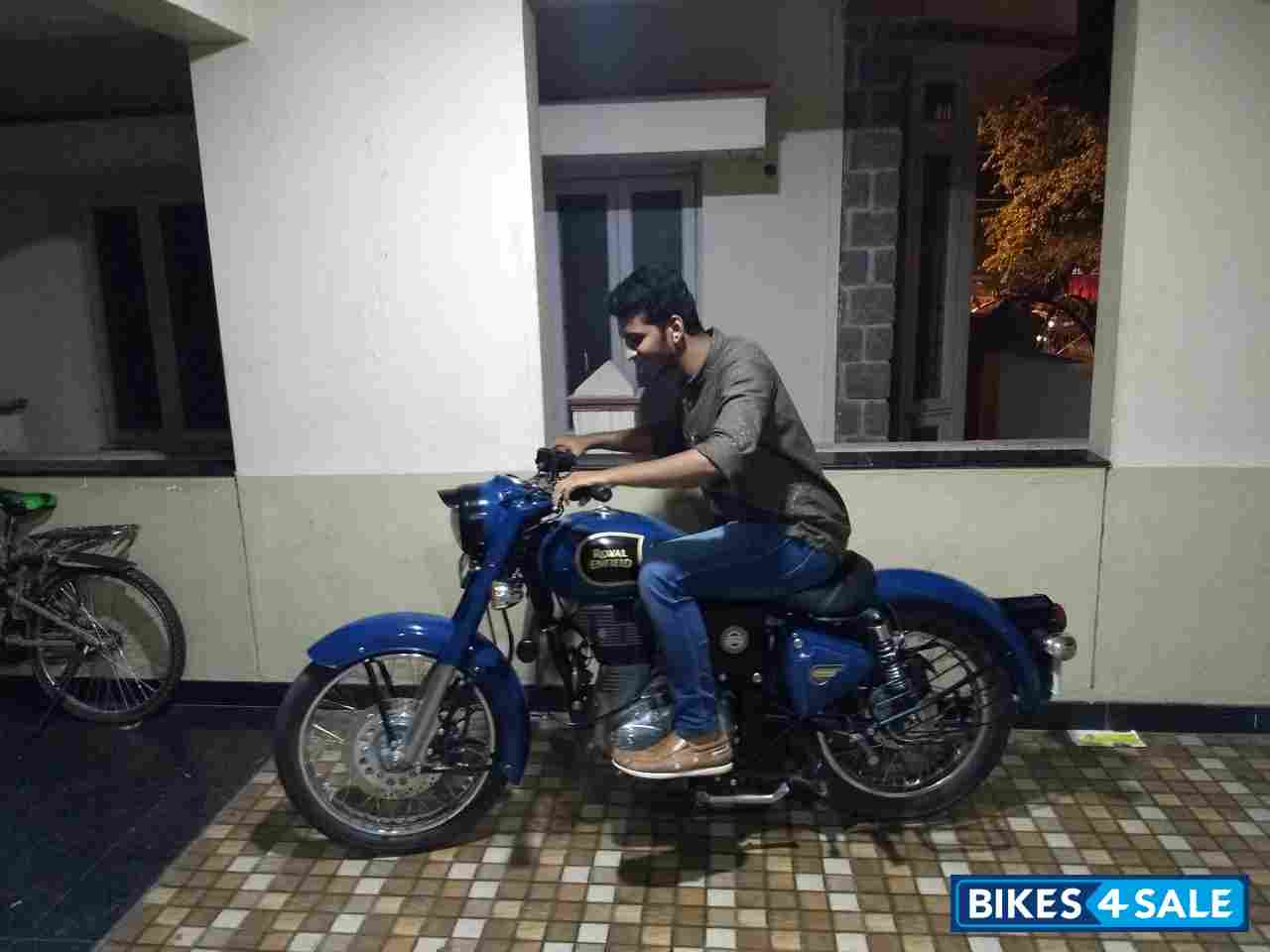 Blue Royal Enfield Classic 350