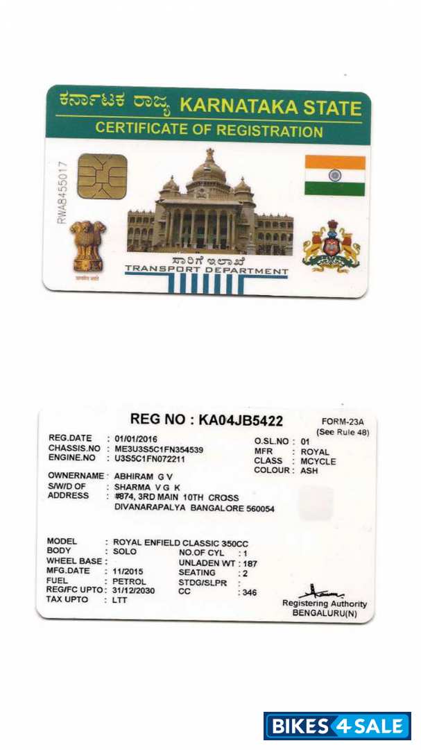 White Ash Royal Enfield Classic 350