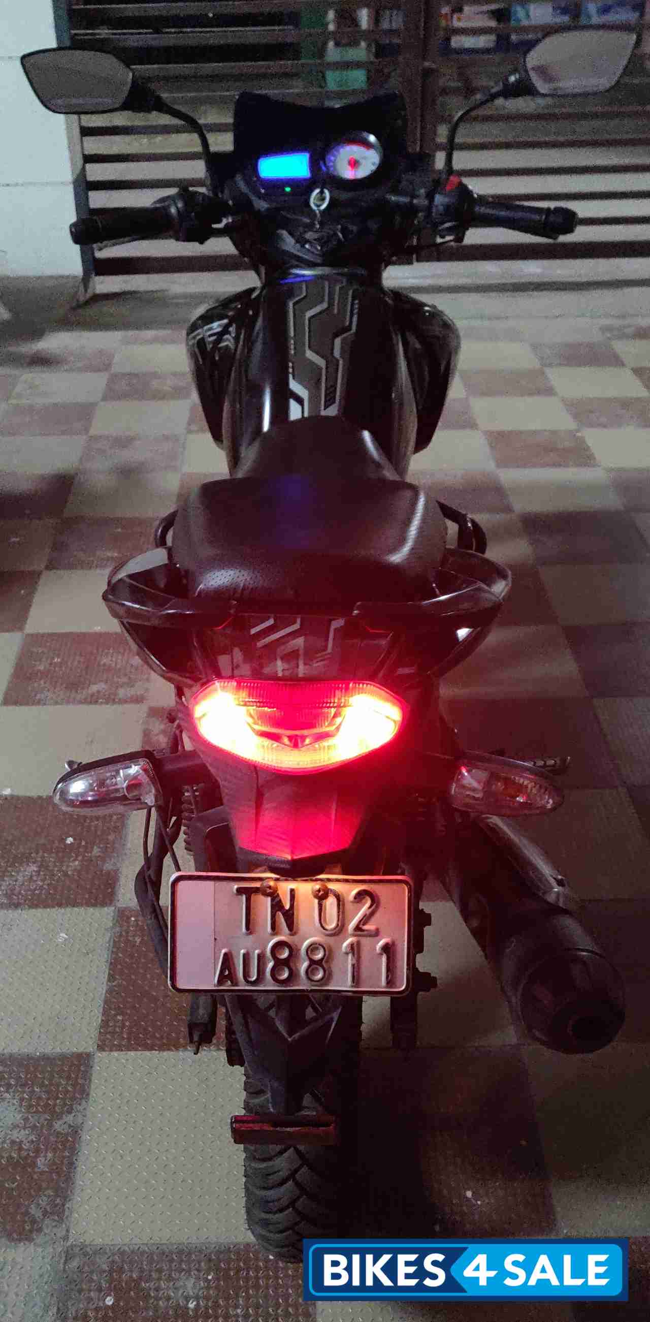 Black TVS Apache RTR 180 ABS