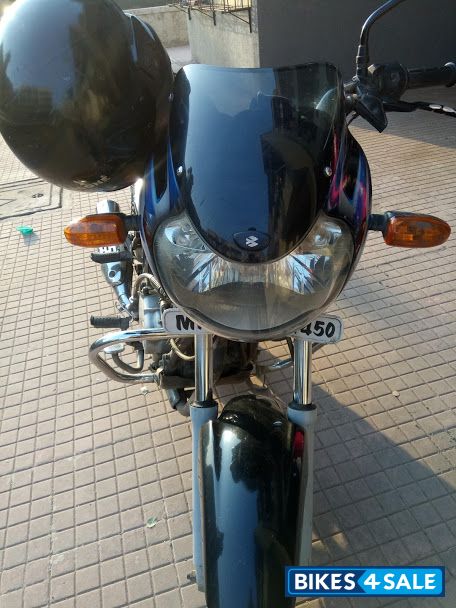 Black Blue Bajaj Discover 125