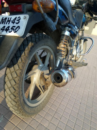 Black Blue Bajaj Discover 125