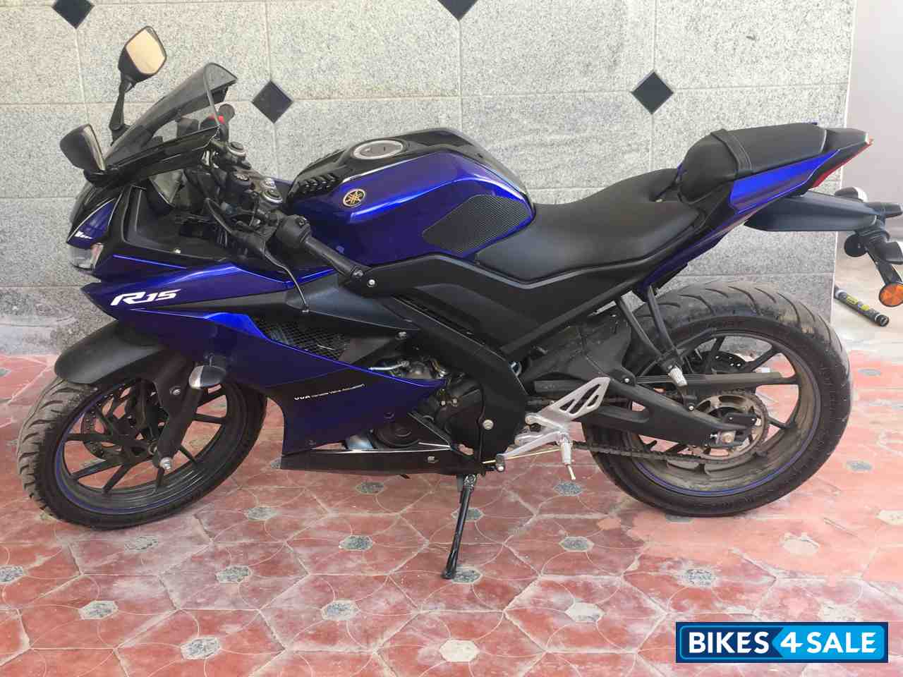 Blue Yamaha YZF R15 V3