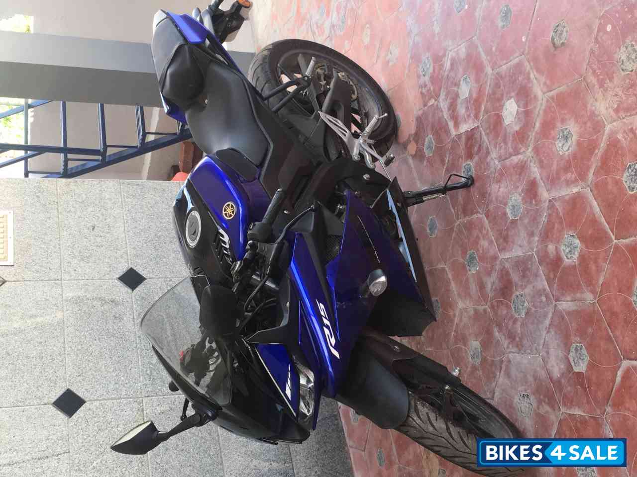 Blue Yamaha YZF R15 V3