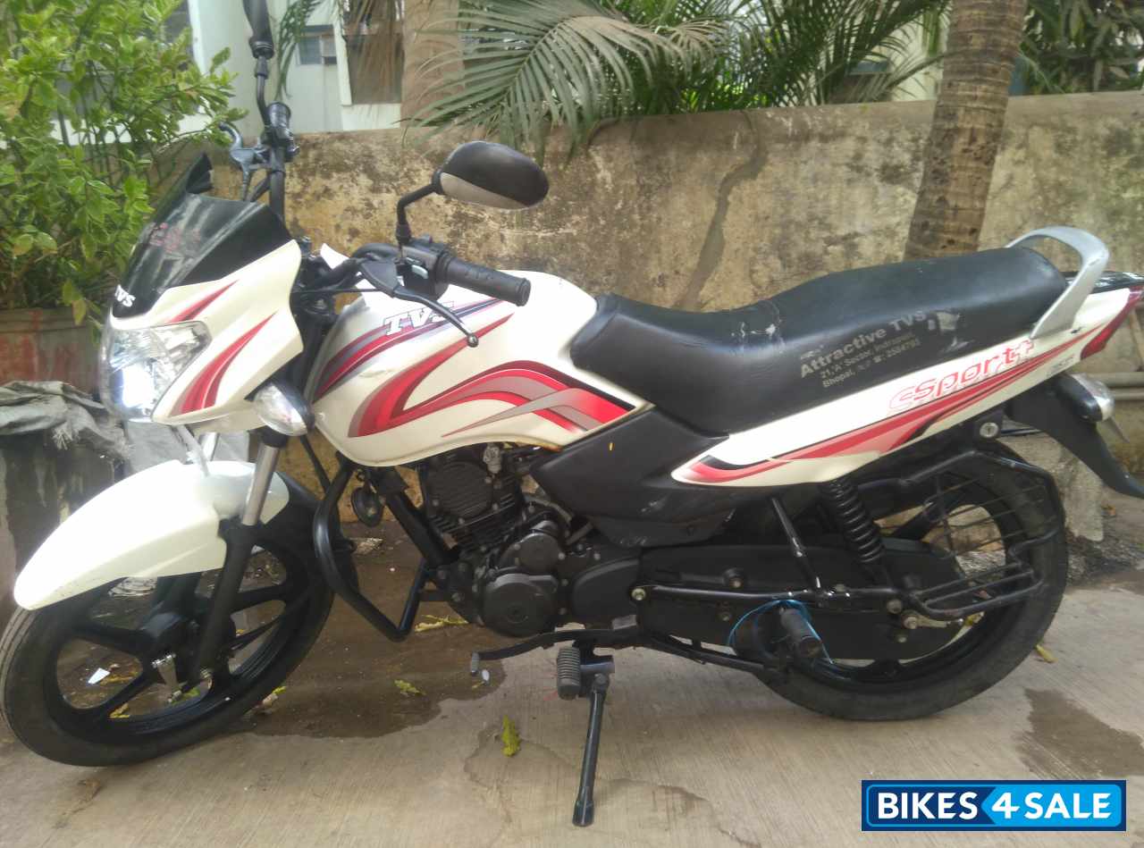White And Red TVS Sport White And Red TVS Sport