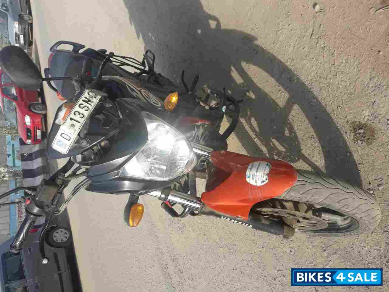 Black-orange Yamaha FZ