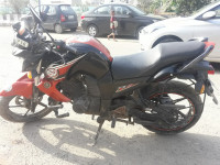 Black-orange Yamaha FZ