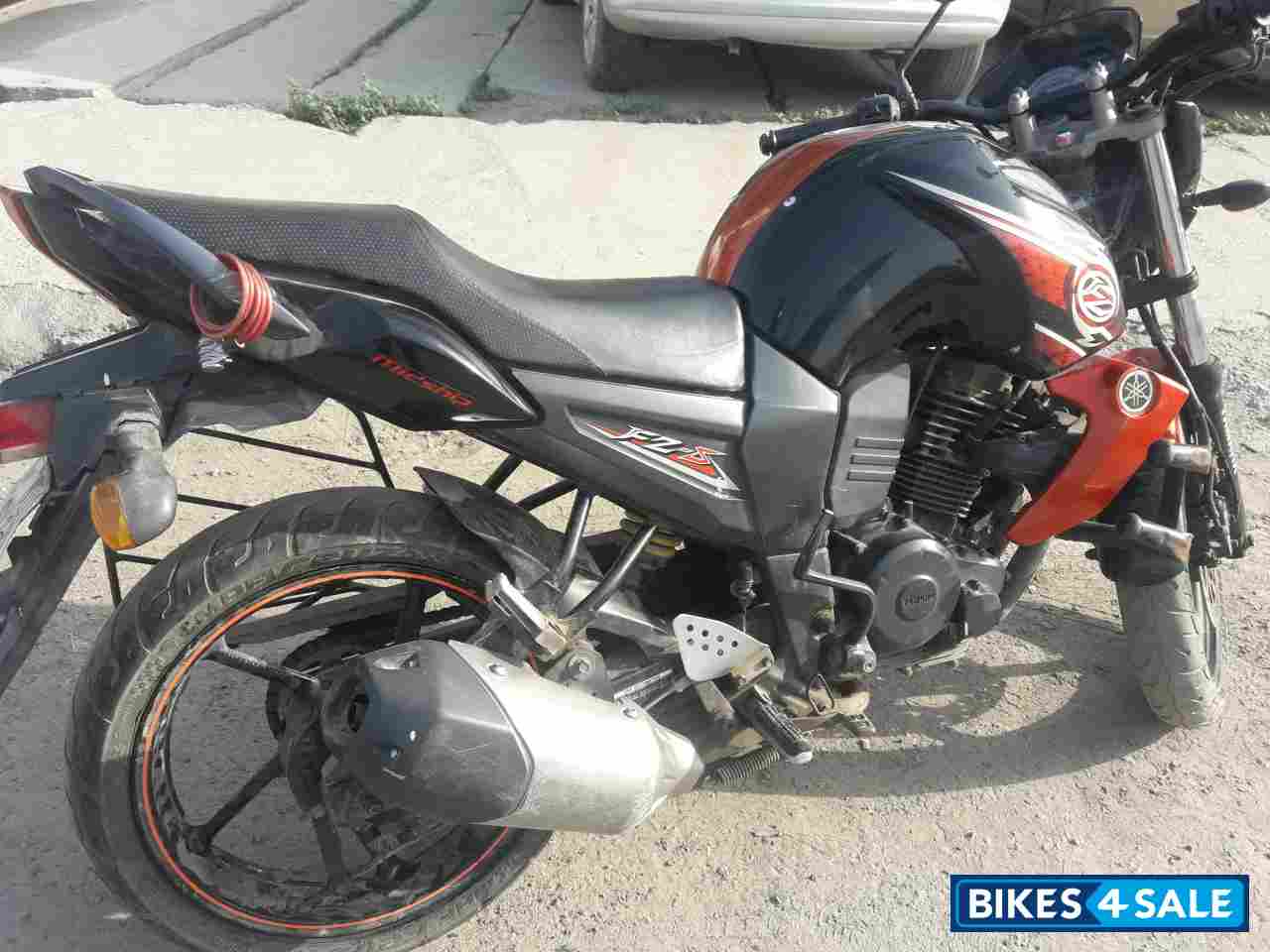 Black-orange Yamaha FZ