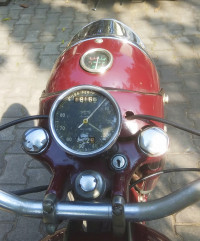 Maroon Vintage Bike  BSA C11G