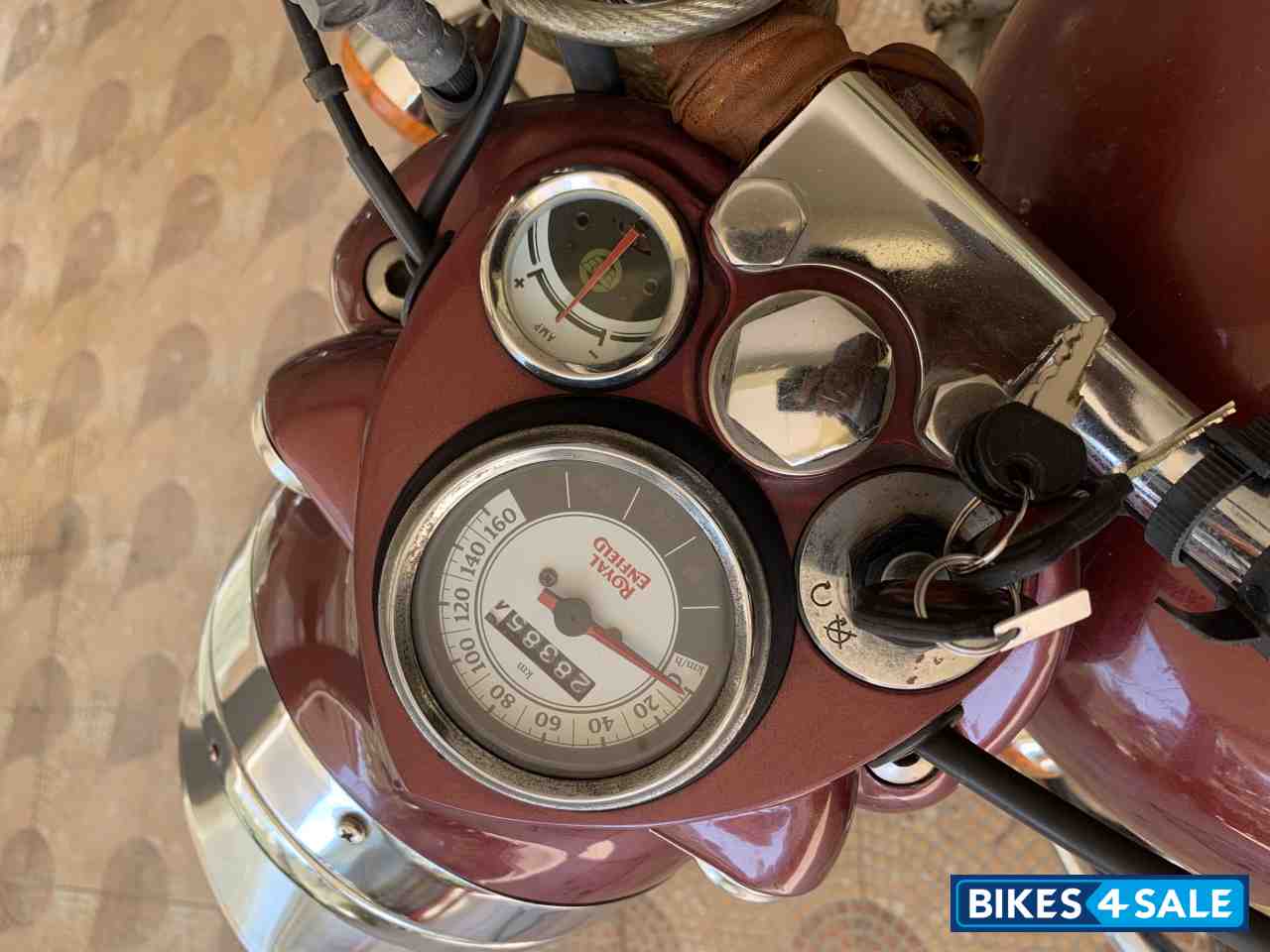 Maroon Royal Enfield Classic 350