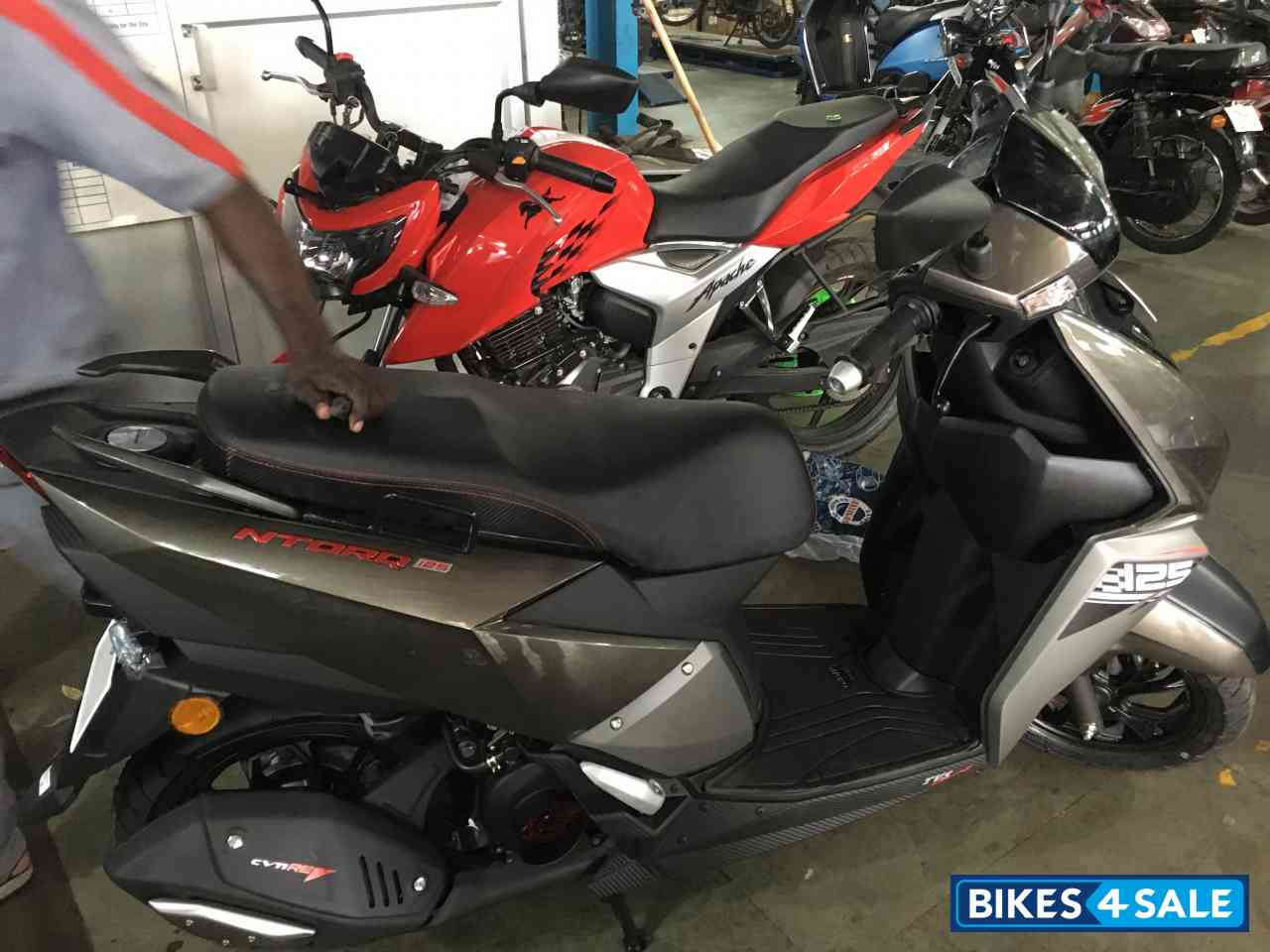 Grey TVS NTORQ 125