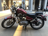 Red Royal Enfield Thunderbird