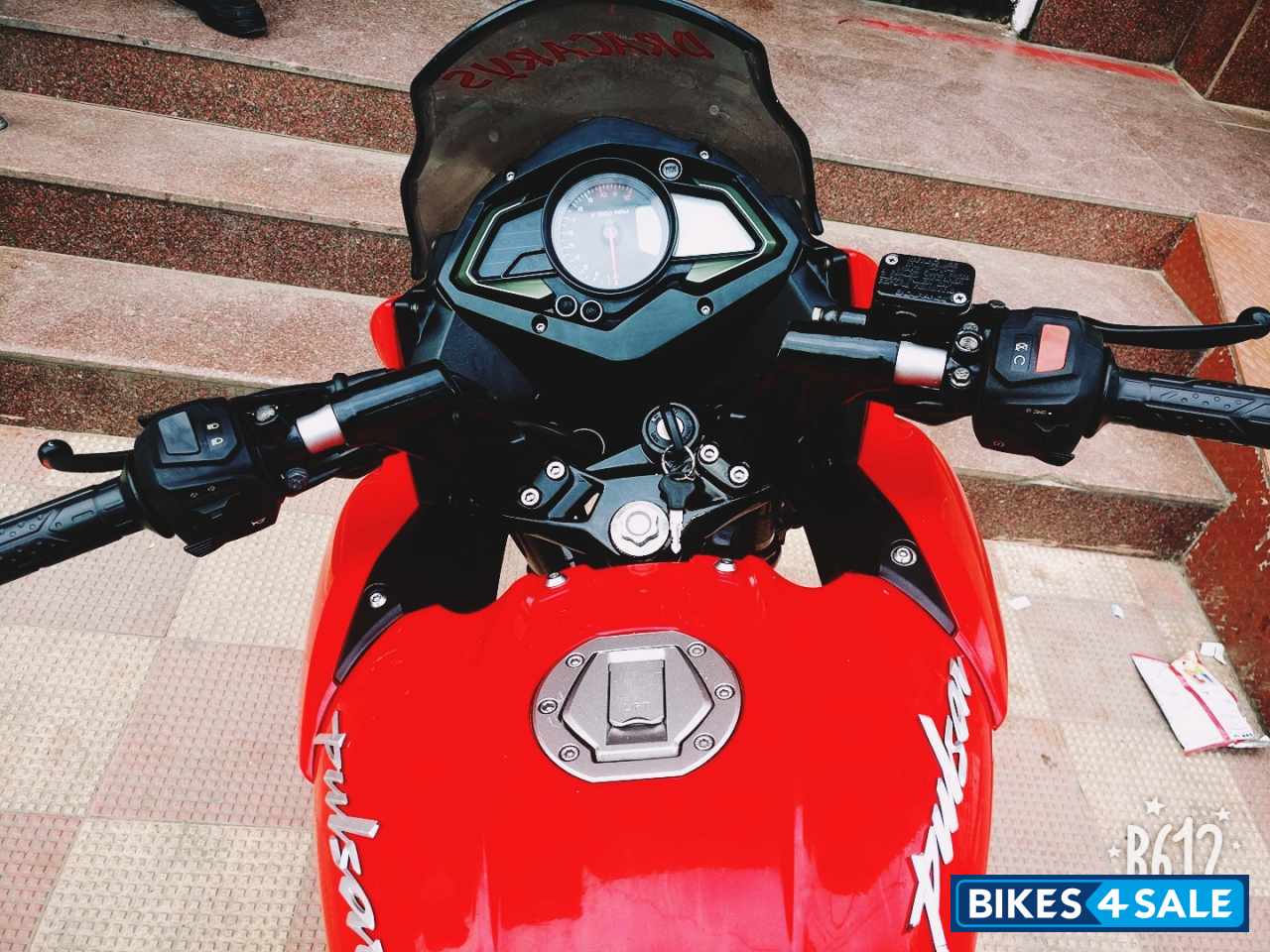 Red Bajaj Pulsar AS 150