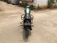 Green-white Royal Enfield Thunderbird